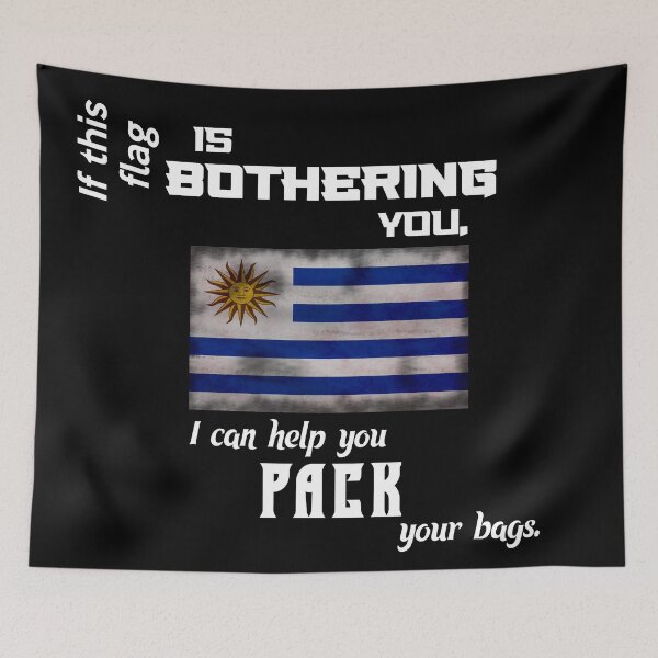 Artikelvorschau, Uruguayische Flagge - packen Sie Ihre Koffer entworfen und verkauft von 2Girls1Shirt.