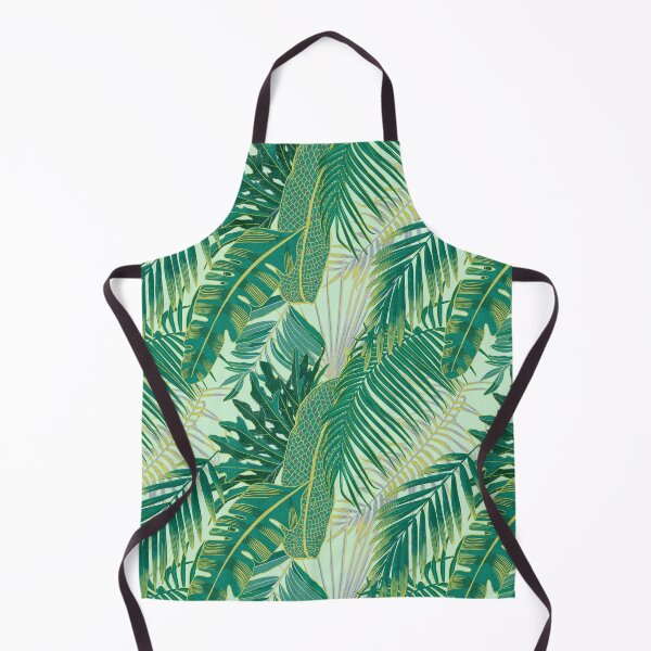 Item preview, Tropical pattern with yellow and green and blue exotic foliage designed and sold by ANAKOTO.