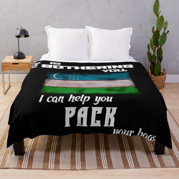 Artikelvorschau, Usbekische Flagge - packen Sie Ihre Koffer entworfen und verkauft von 2Girls1Shirt.
