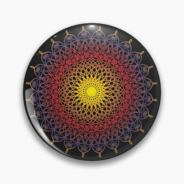 Item preview, Warm Colors Gradient Mandala designed and sold by ShyOwlet.