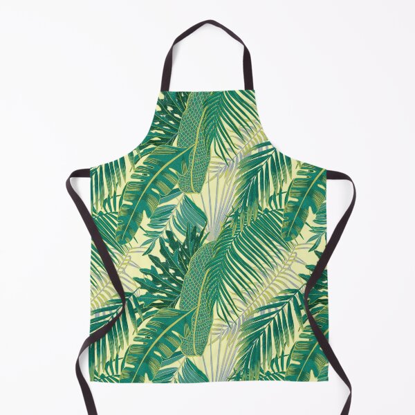 Item preview, Tropical pattern with yellow and green and blue exotic foliage designed and sold by ANAKOTO.