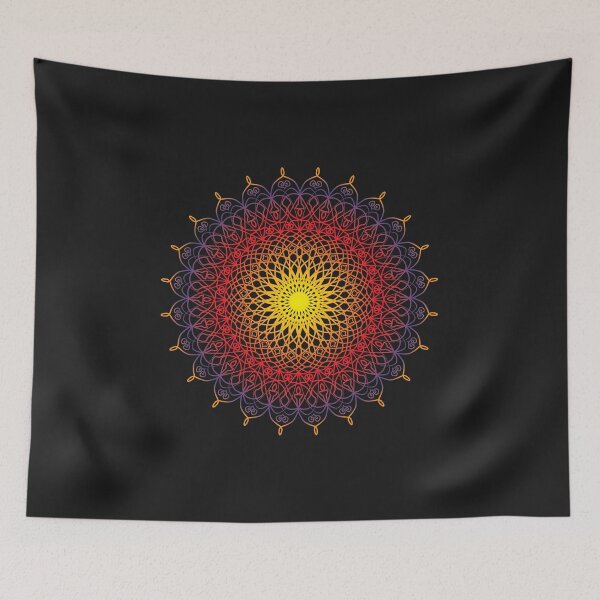 Item preview, Warm Colors Gradient Mandala designed and sold by ShyOwlet.