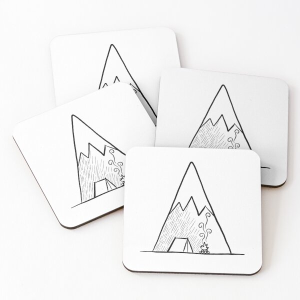 Item preview, Digital Nomad: Camping Mountain Campfire design  designed and sold by ChriseryMerch.