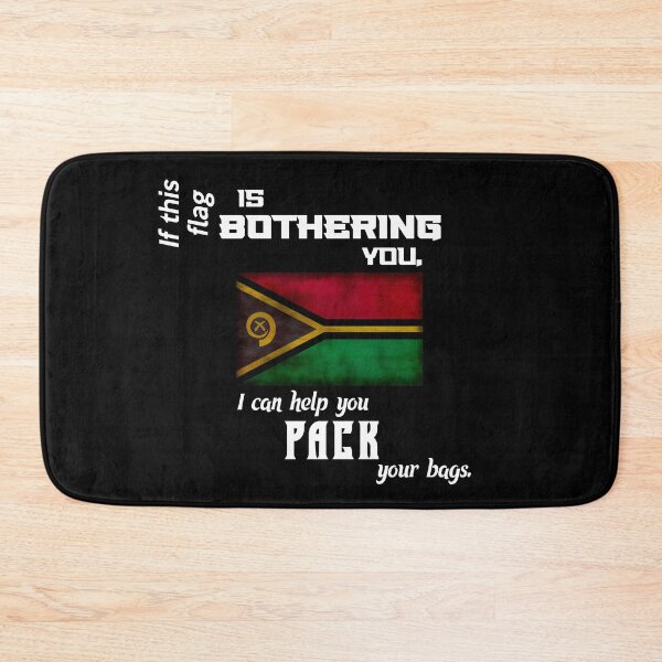Item preview, Vanuatu flag - pack your bags designed and sold by 2Girls1Shirt.