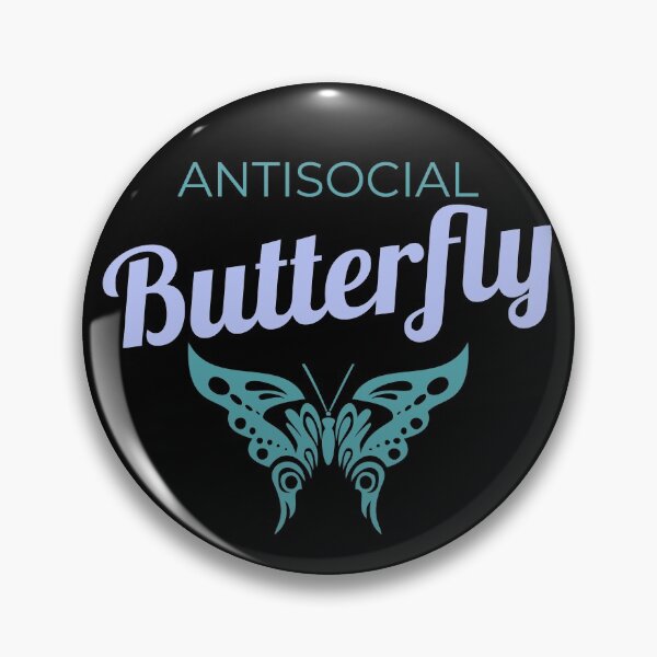 Item preview, Introverts Funny Antisocial Butterfly  designed and sold by Zurickdesigns.