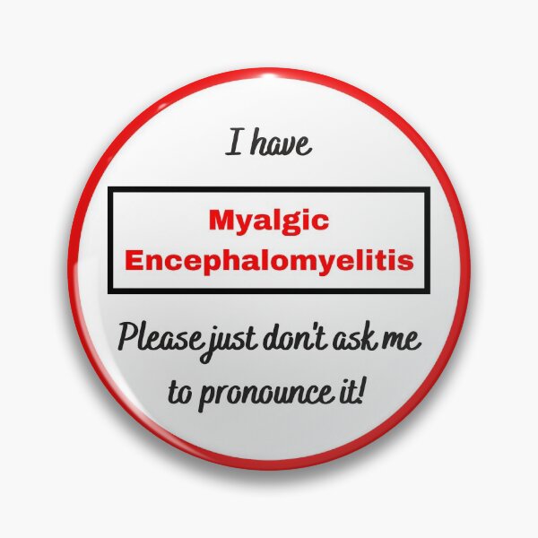 Artikelvorschau, Ich habe eine myalgische Enzephalomyelitis. Bitte bitten Sie mich nicht, sie auszusprechen (roter und schwarzer Text). entworfen und verkauft von Chantelle Spies.