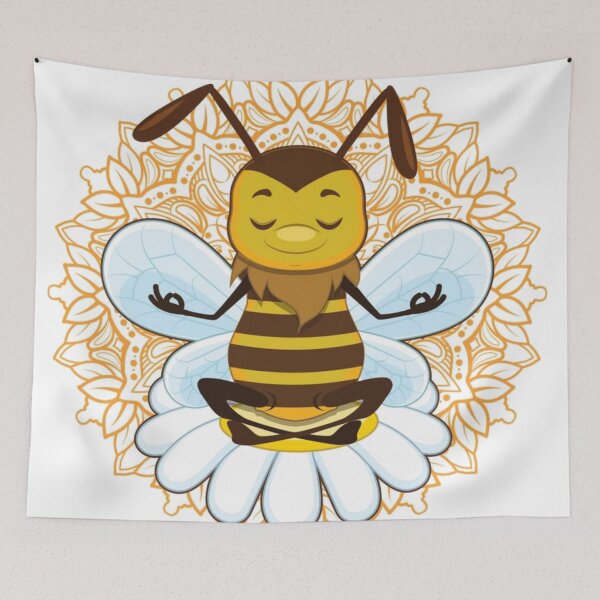 Artikelvorschau, süßes gesundes Bienenyoga entworfen und verkauft von Cats26 Store .