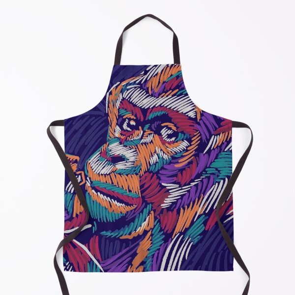 Item preview, Gorilla colorful doodle designed and sold by IcalsaidArt.