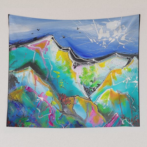 Item preview, Cumbrian fells abstract art #2 designed and sold by AndrewAlanArt.