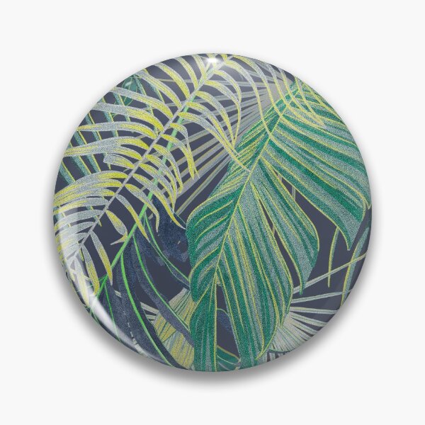 Item preview, Tropical pattern with yellow and green and blue exotic foliage designed and sold by ANAKOTO.