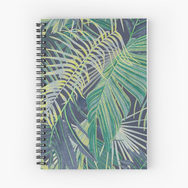 Item preview, Tropical pattern with yellow and green and blue exotic foliage designed and sold by ANAKOTO.