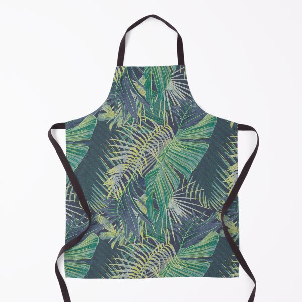 Item preview, Tropical pattern with yellow and green and blue exotic foliage designed and sold by ANAKOTO.