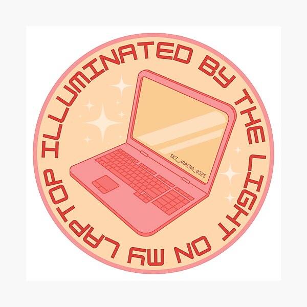 Item preview, STRAY KIDS 3RACHA PACE Lyrics Illuminated by the light on my laptop designed and sold by SugarSaint.