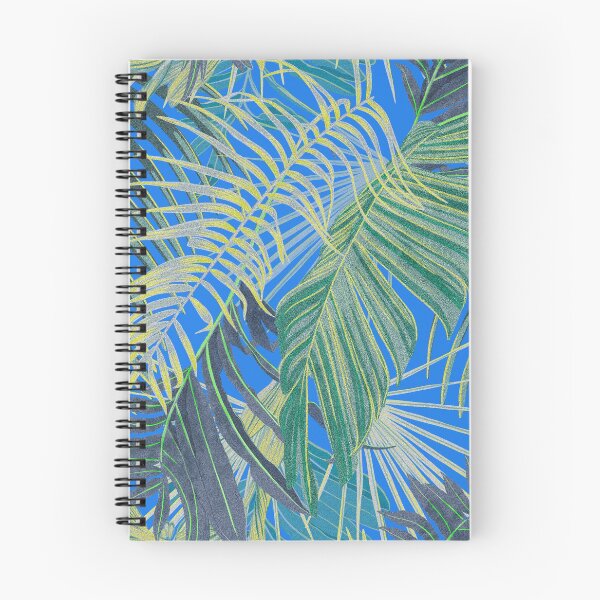 Item preview, Tropical pattern with yellow and green and blue exotic foliage designed and sold by ANAKOTO.