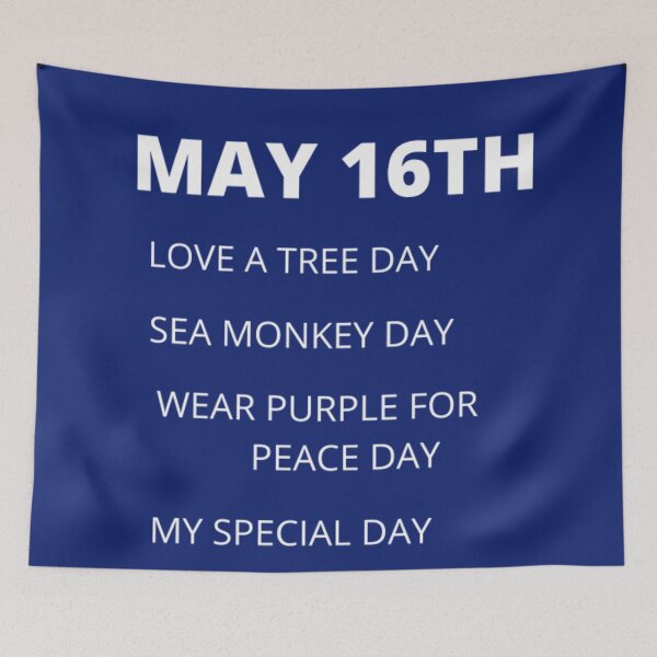 Item preview, Daily holidays - May 16th designed and sold by edwardtiptonart.