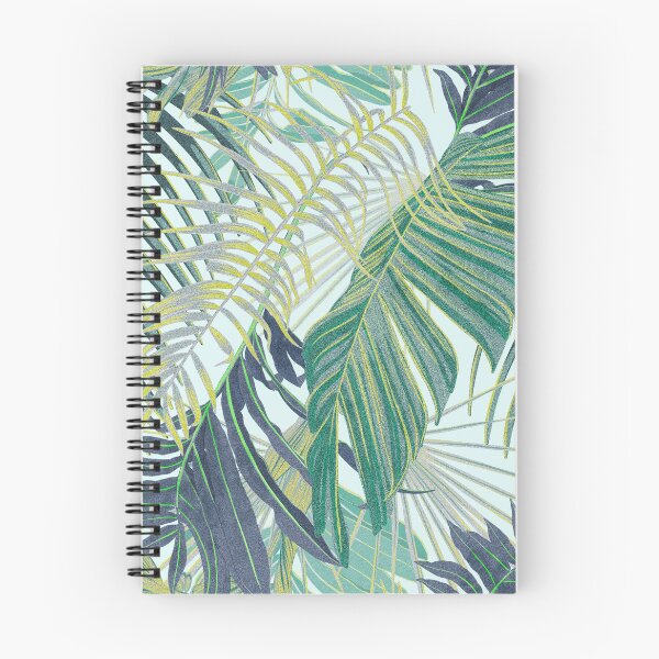 Item preview, Tropical pattern with yellow and green and blue exotic foliage designed and sold by ANAKOTO.