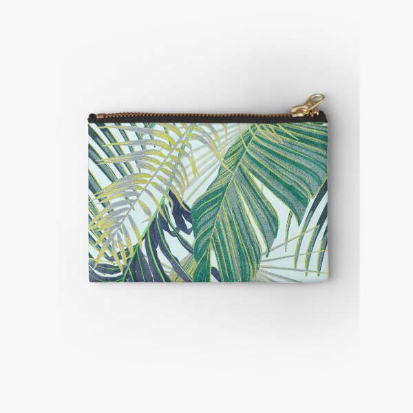 Item preview, Tropical pattern with yellow and green and blue exotic foliage designed and sold by ANAKOTO.