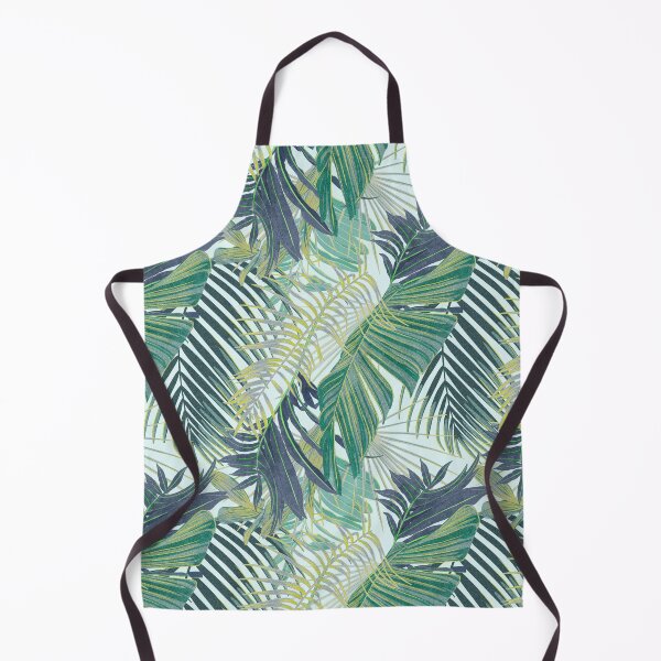 Item preview, Tropical pattern with yellow and green and blue exotic foliage designed and sold by ANAKOTO.