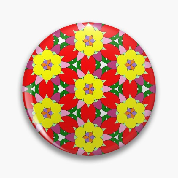 Item preview, Floral Seamless Pattern yellow, red and green designed and sold by seelya83.