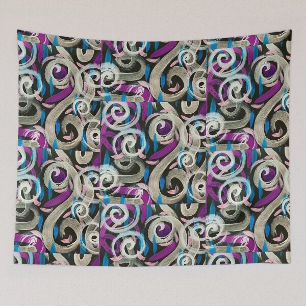 Item preview, Purple Twirls designed and sold by Libmandy.