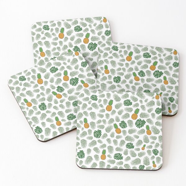 Item preview, Tropical Green Leaves And Pineapple Pattern designed and sold by Barolina.