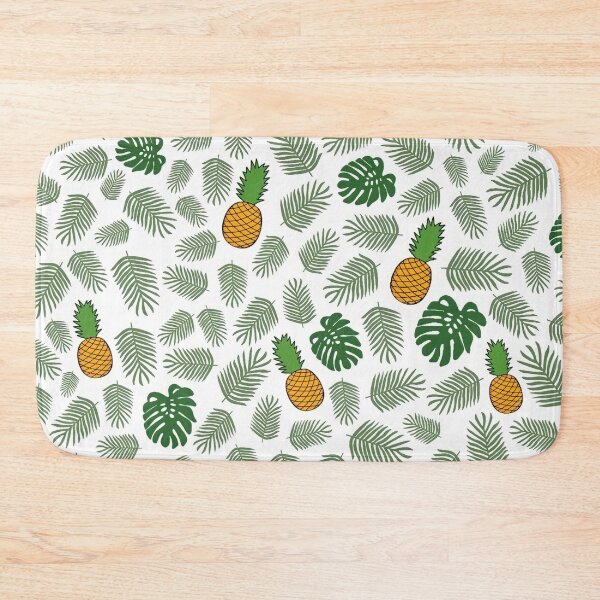 Item preview, Tropical Green Leaves And Pineapple Pattern designed and sold by Barolina.