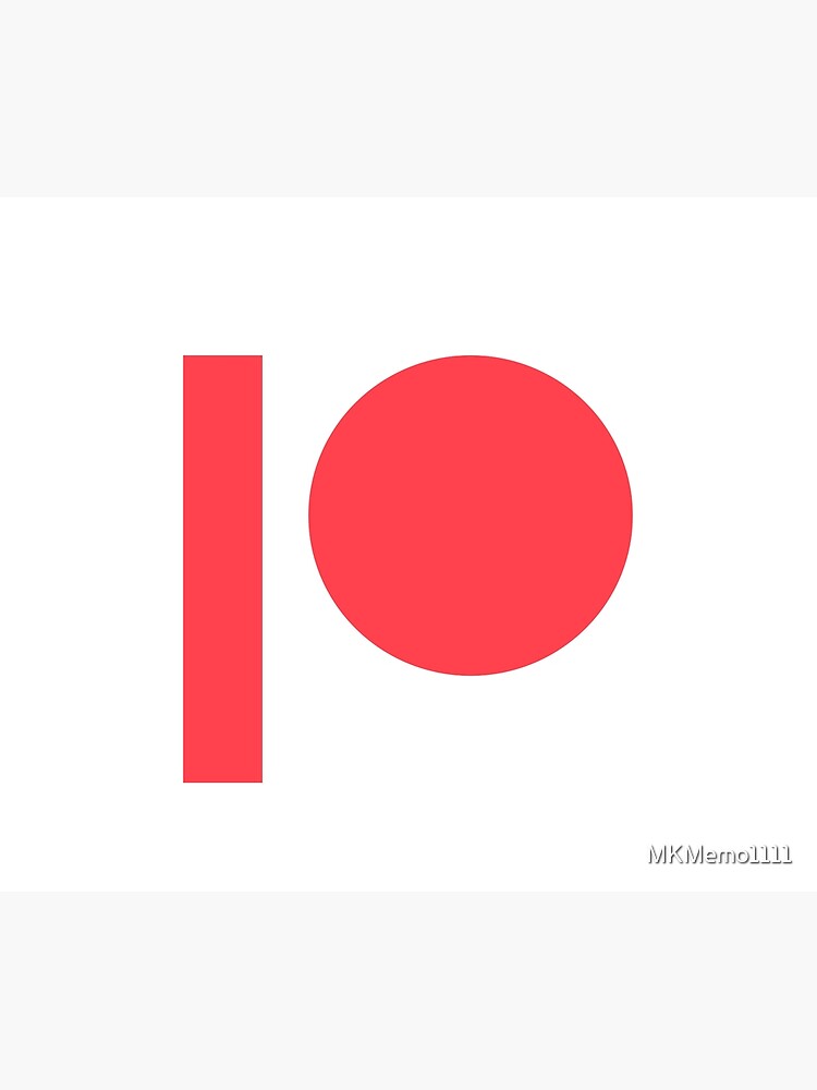 Patreon Logo Icon Gift for Patreon Fan by MKMemo1111