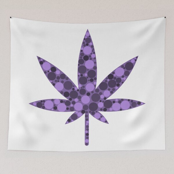 Item preview, Purple Circles Cannabis Leaf designed and sold by John Uttley.