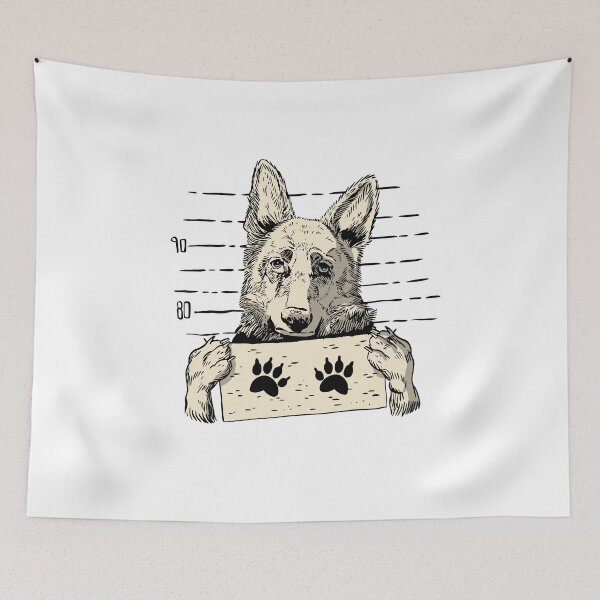 Item preview, German shepherd paw print designed and sold by DerSenat.