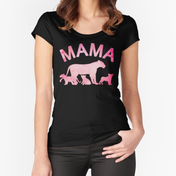 Mama Lion Cubs Lioness Don't Mess With Mama Or My Kids T-Shirt