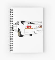 Nissan Skyline R33 GT-R (semi back) Spiral Notebook