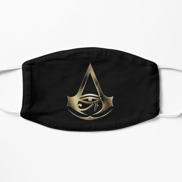 Assassins Creed logo art minimaliste symbole mort par dessus Eagle Masque sans plis