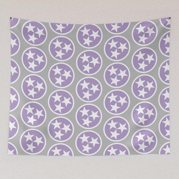 Item preview, Purple & White Tri-Star designed and sold by tennessee-carly.