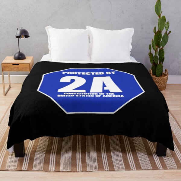 Item preview, Pro 2A - Protected By 2A Sign - 2nd Amendment designed and sold by American-Proud.