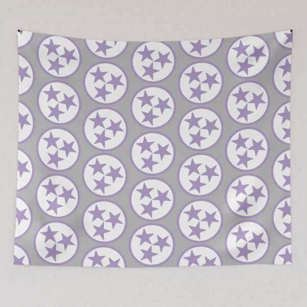 Item preview, White & Purple Tri-Star designed and sold by tennessee-carly.
