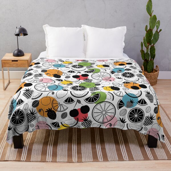 Item preview, Colorful summer pattern with fruits  designed and sold by BarbaraMarini.