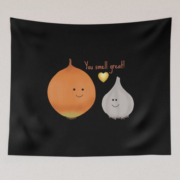 Item preview, Onion and Garlic, You Smell Great (black) designed and sold by jvcoart.
