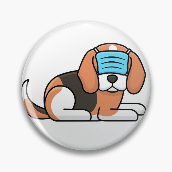 Item preview, Beagle "wearing" a facemask designed and sold by Pani-co.