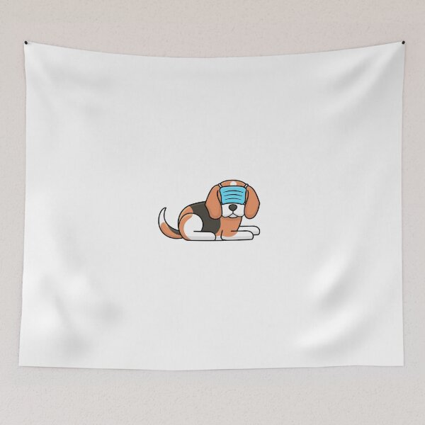Item preview, Beagle "wearing" a facemask designed and sold by Pani-co.