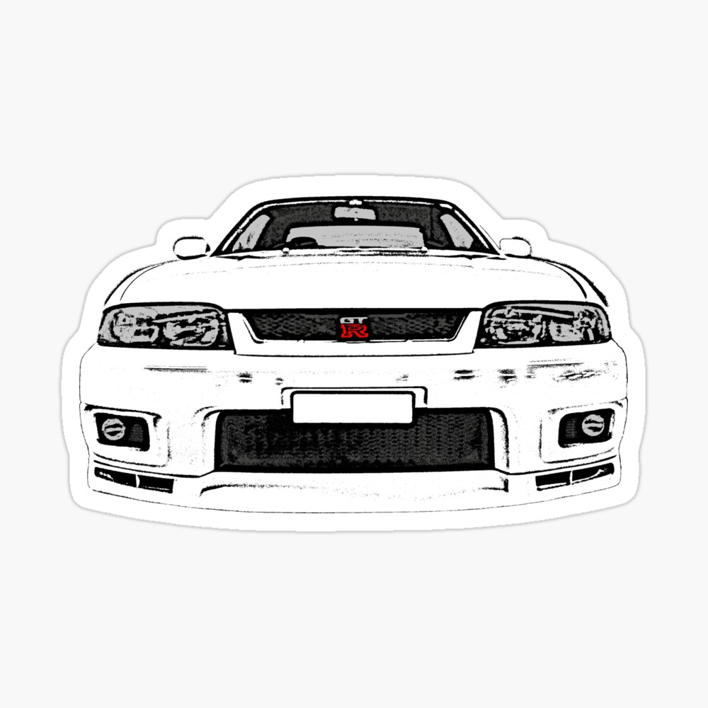 Nissan Skyline R33 Gt R Front Metal Print By Officialgtrch Redbubble