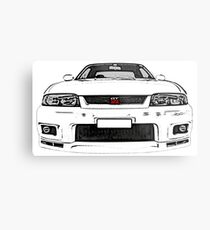 Nissan Skyline R33 GT-R (front) Metalldruck