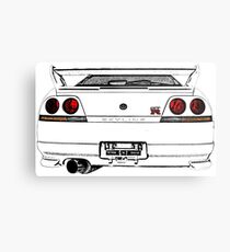 Nissan Skyline R33 GT-R (back) Metalldruck