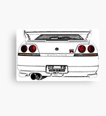 Nissan Skyline R33 GT-R (back) Canvas Print