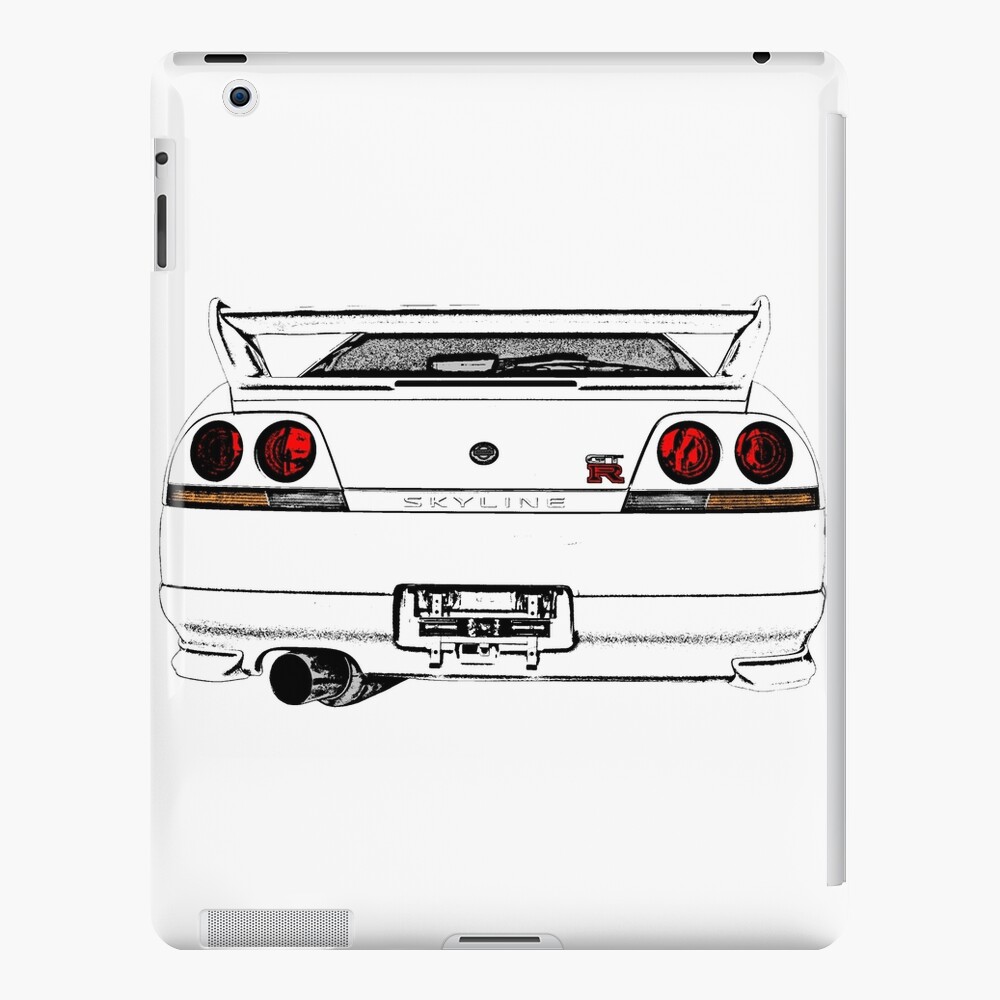 Nissan Skyline R33 Gt R Back Ipad Case Skin By Officialgtrch