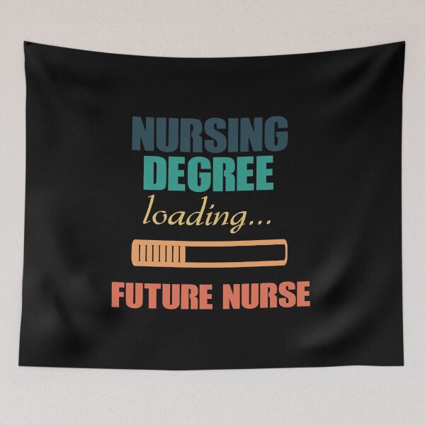 Item preview, quotes funny Nursing degree loading future nurse vintage retro designed and sold by fashion-tees.