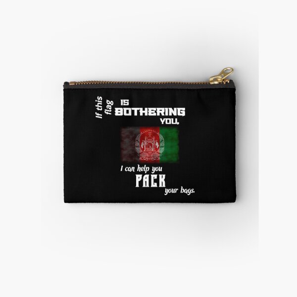 Item preview, Afghan flag - pack your bags designed and sold by 2Girls1Shirt.