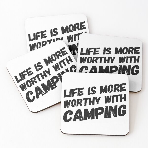 Item preview, Life is More Worthy With Camping designed and sold by SerenaBliss.