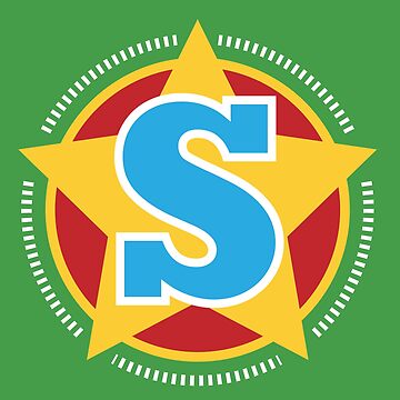 Artwork thumbnail, Copy of Superhero Letter S. Star and stripes by mgulin