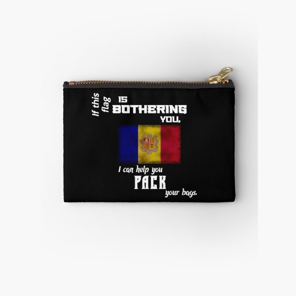 Item preview, Andorran flag - pack your bags designed and sold by 2Girls1Shirt.