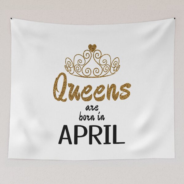 Item preview, Queens are born in april  designed and sold by Rehaaam.